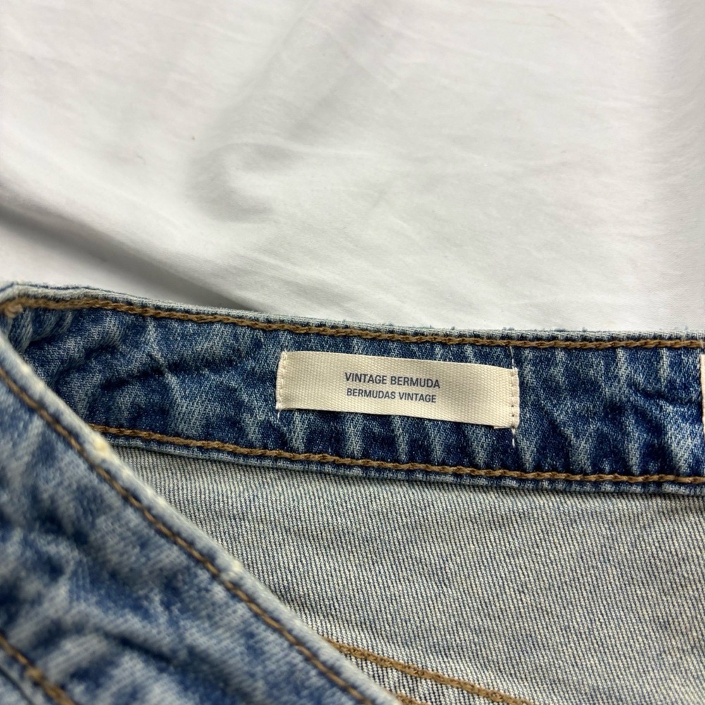 NEW Women's Size 16 UNIVERSAL THREAD Blue Vintage Raw Hem Denim Shorts Stretch - Picture 8 of 12
